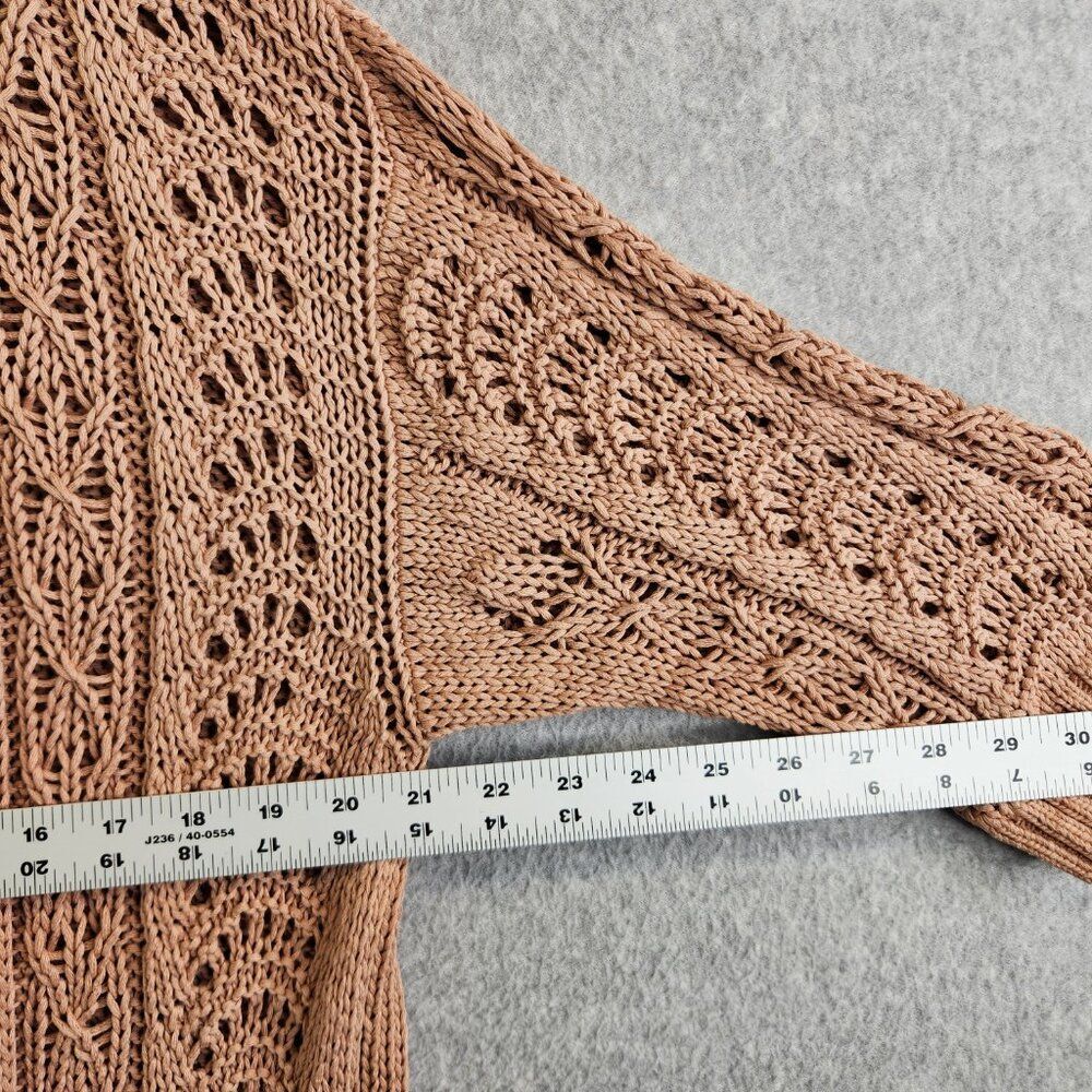 Johnny Was Sweater Womens M Neutral Beige Calme Cardigan Tunic Boho Western - Picture 6 of 13